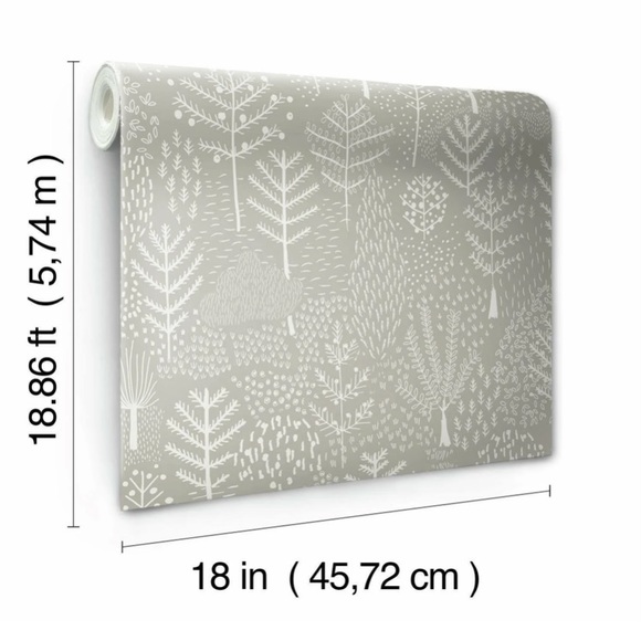 Roommates Wall Decor Roommates Peel Stick Folklore Trees Wallpaper